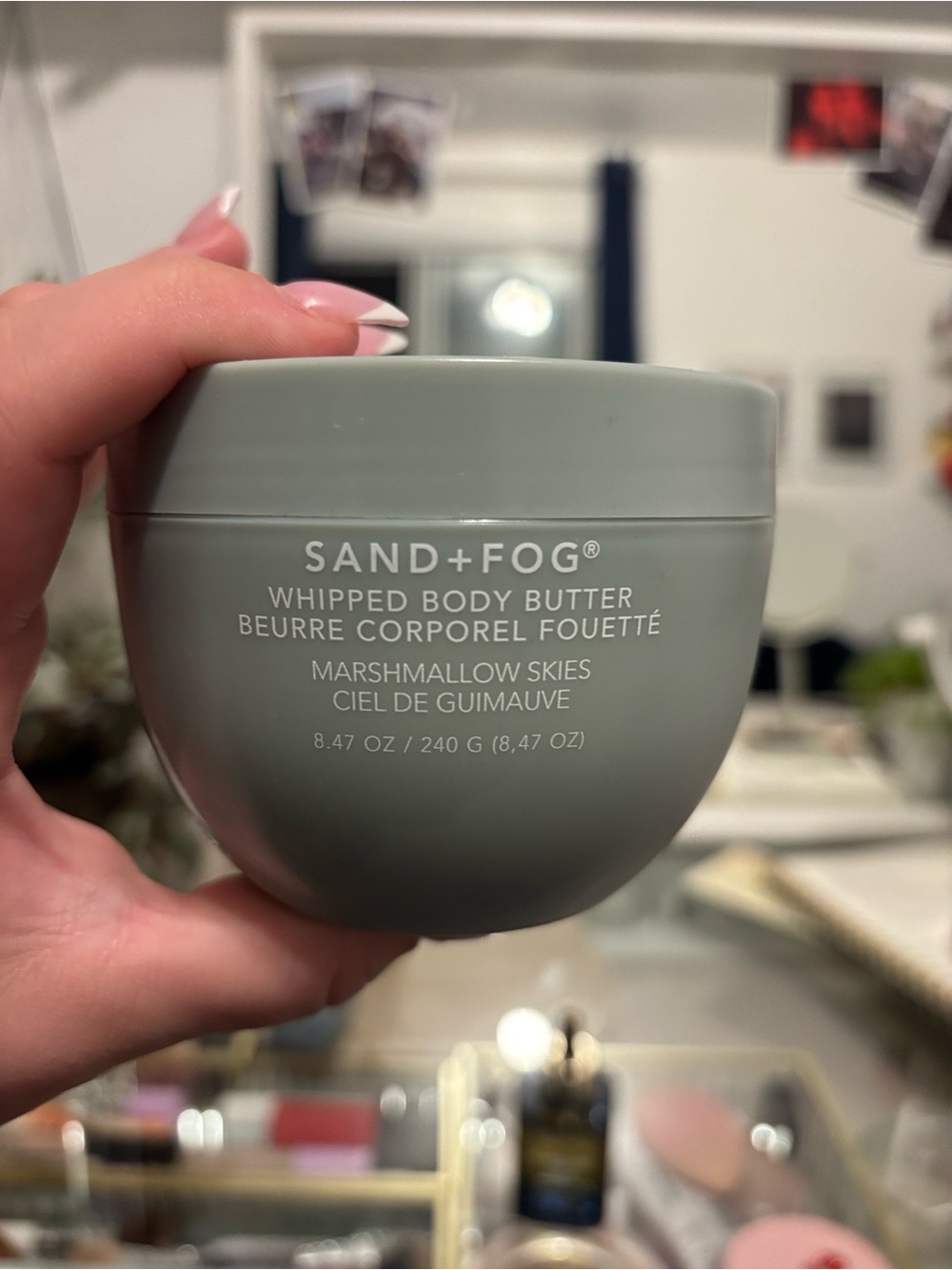 SAND+FOG Whipped Body Butter - Marshmallow Skies (Sage Green Jar)
